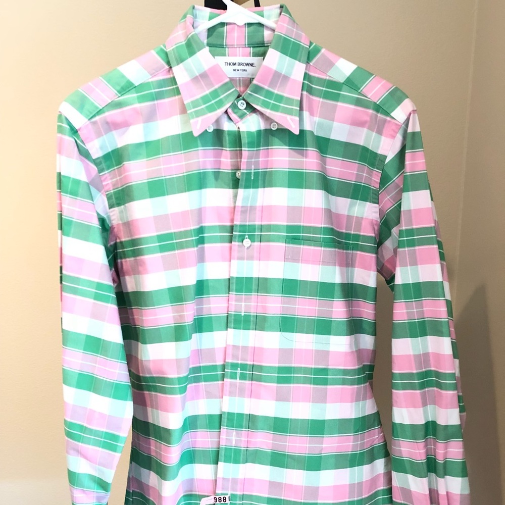 Thom browne plaid shirt (limited edition)